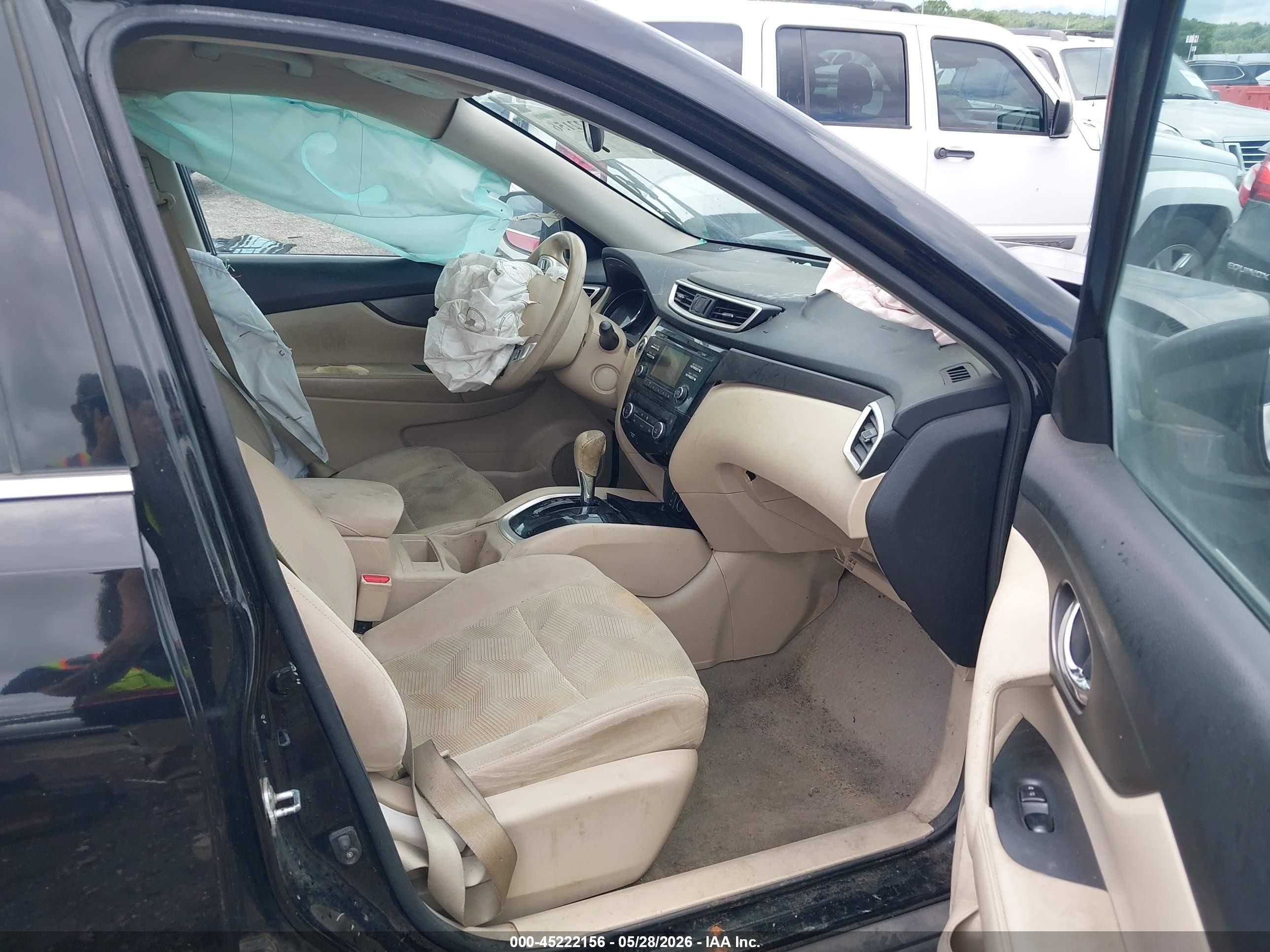 2014 Nissan Rogue Sv Black vin: 5N1AT2MT0EC817725