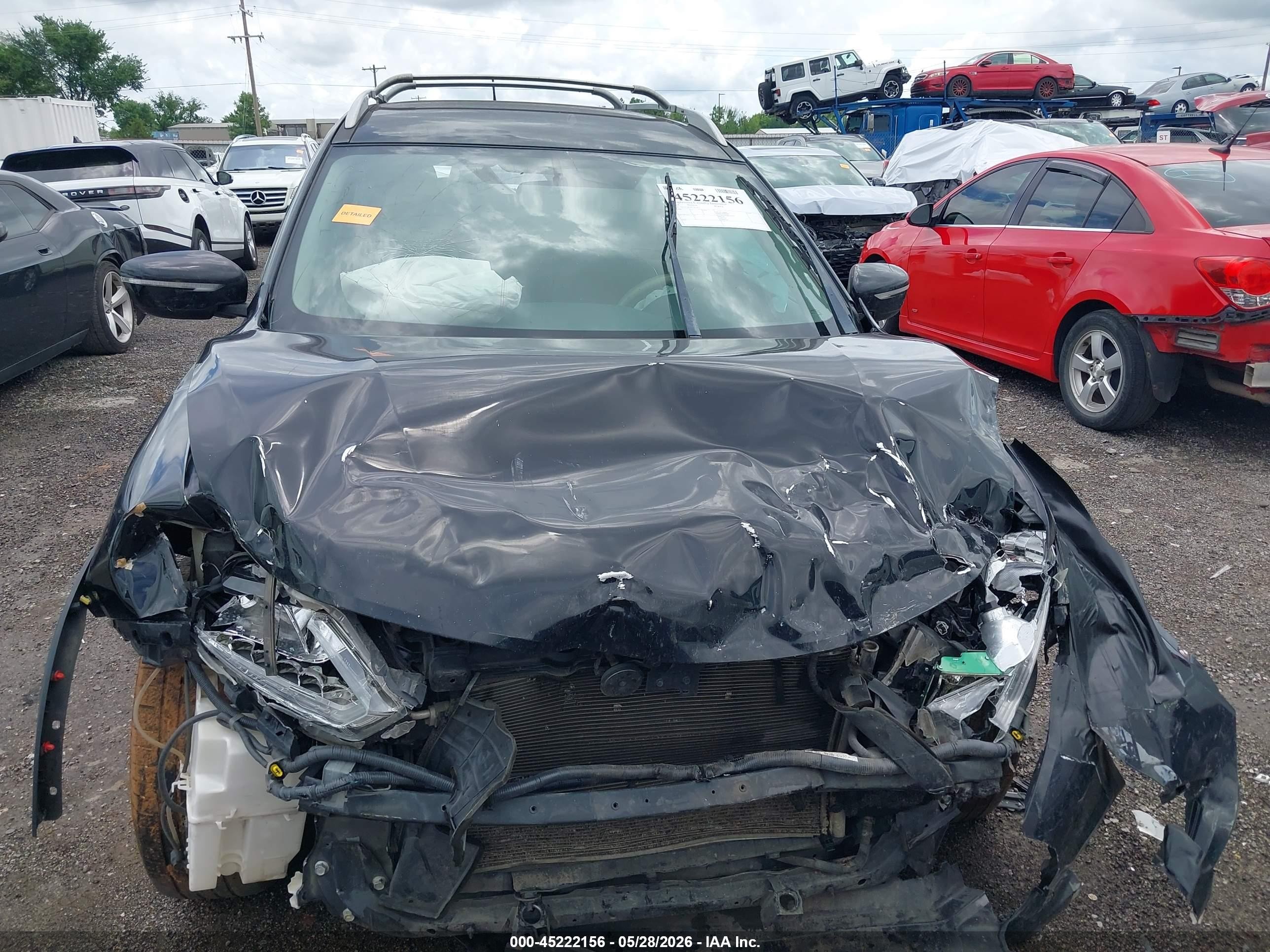 2014 Nissan Rogue Sv Black vin: 5N1AT2MT0EC817725