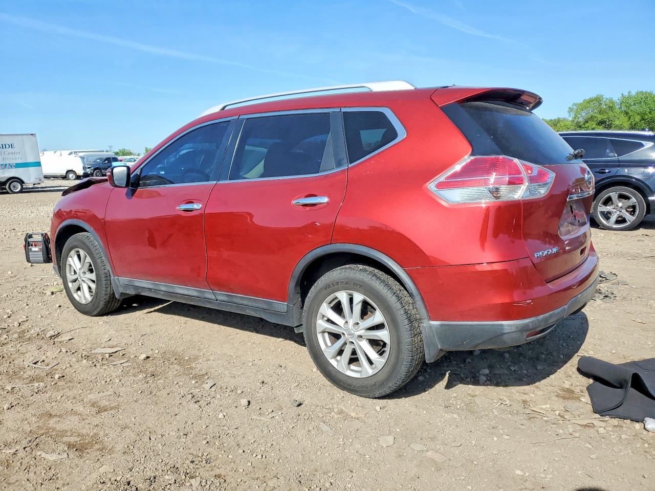 2014 Nissan Rogue Sv Burgundy vin: 5N1AT2MT0EC838882