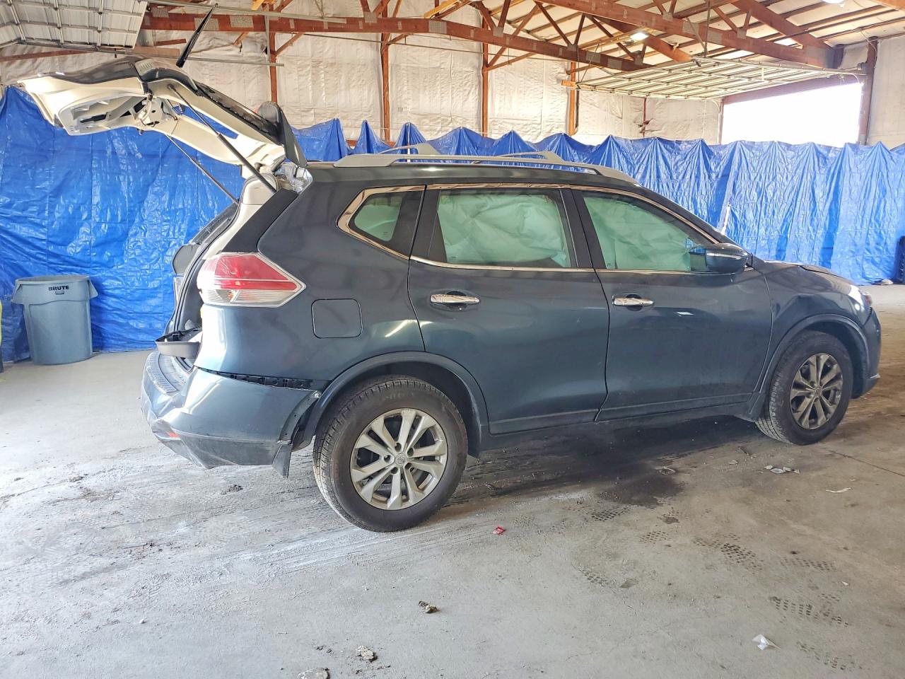 2014 Nissan Rogue Sv Угольный vin: 5N1AT2MT0EC851227
