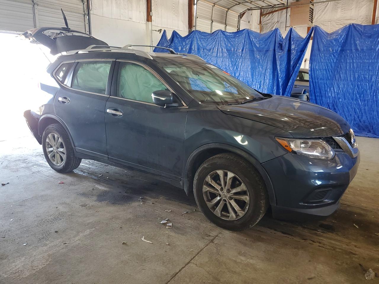2014 Nissan Rogue Sv Угольный vin: 5N1AT2MT0EC851227