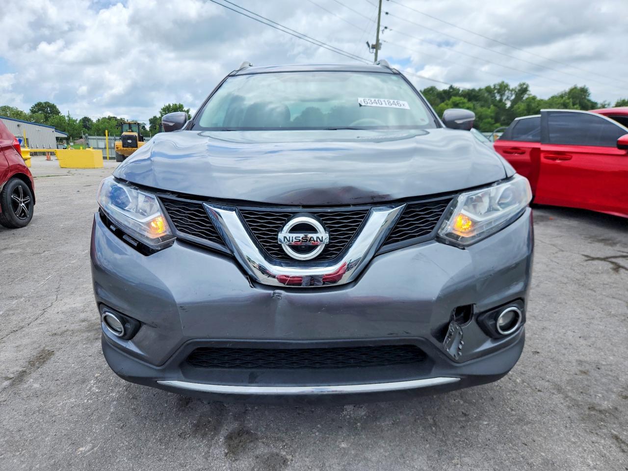 2014 Nissan Rogue Sl Gray vin: 5N1AT2MT0EC856248