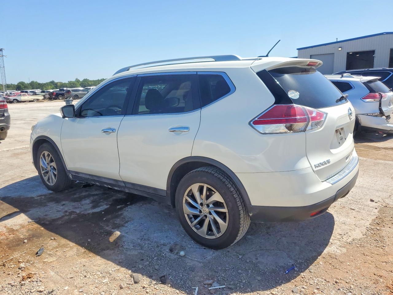 2014 Nissan Rogue Sl White vin: 5N1AT2MT0EC865368