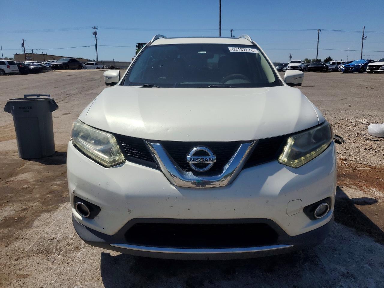 2014 Nissan Rogue Sl White vin: 5N1AT2MT0EC865368