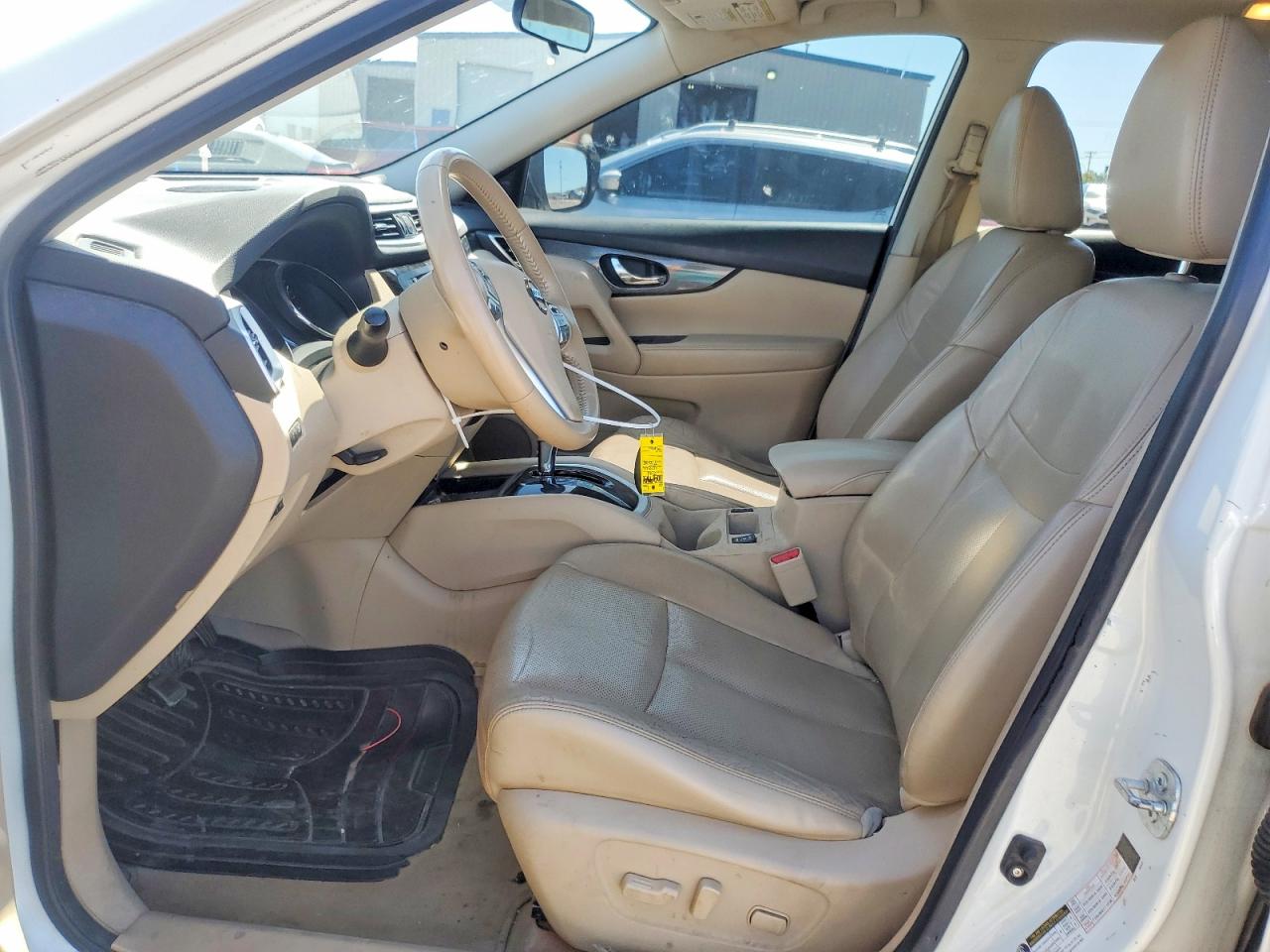 2014 Nissan Rogue Sl White vin: 5N1AT2MT0EC865368