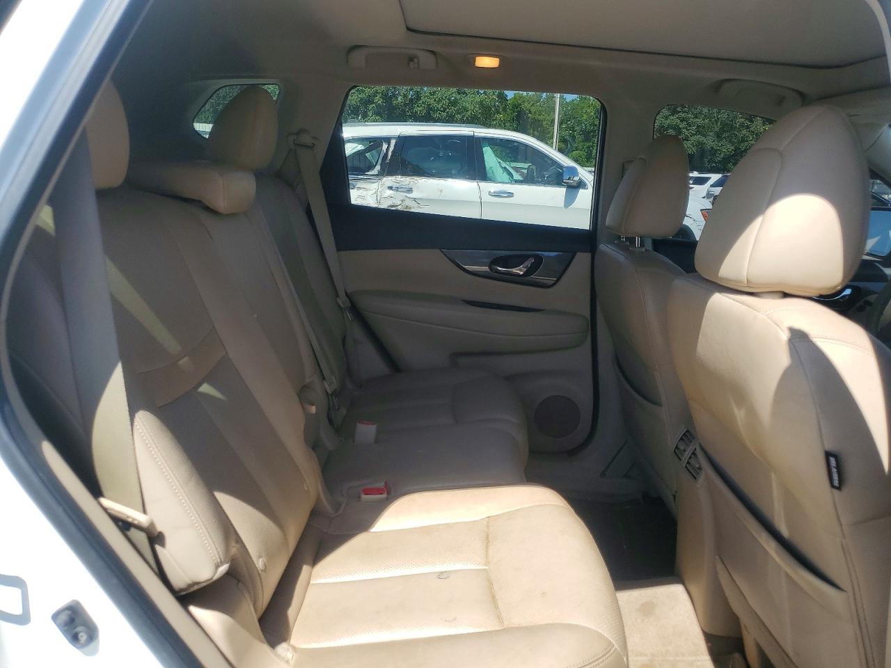 2014 Nissan Rogue Sl White vin: 5N1AT2MT0EC865368