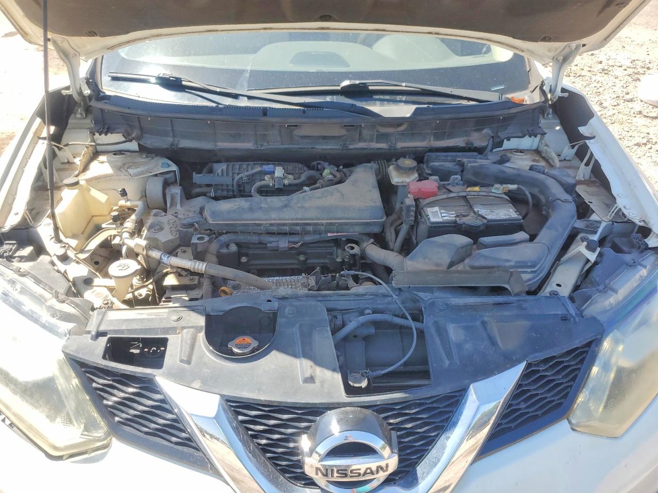 2014 Nissan Rogue Sl White vin: 5N1AT2MT0EC865368