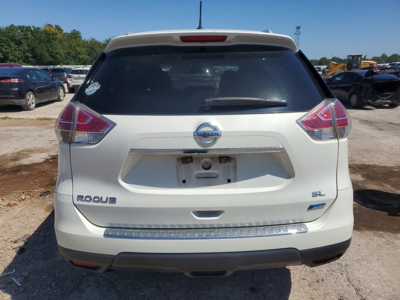 2014 Nissan Rogue Sl White vin: 5N1AT2MT0EC865368