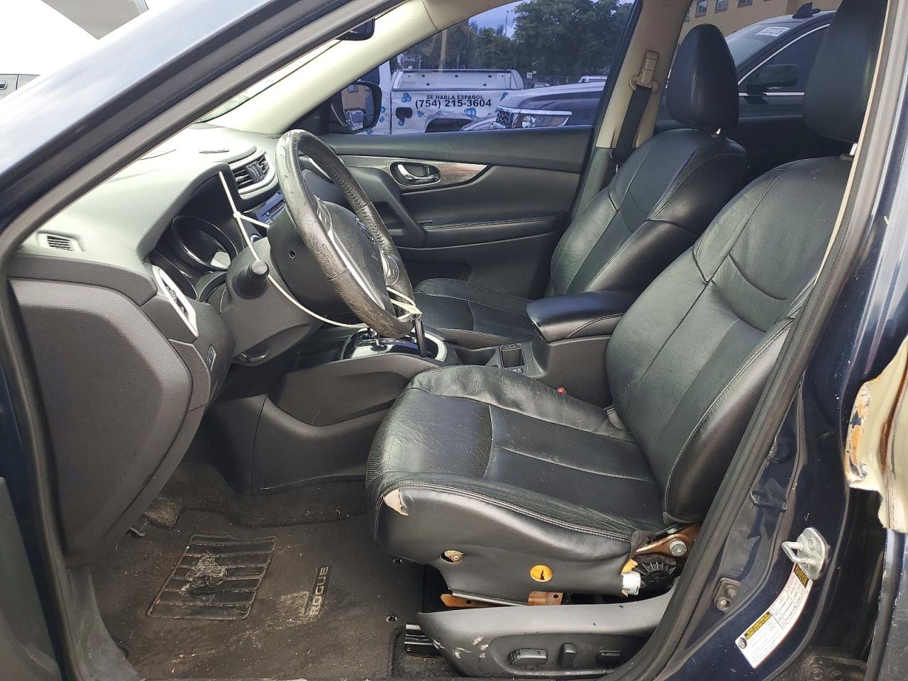 2015 Nissan Rogue Gray vin: 5N1AT2MT0FC755910