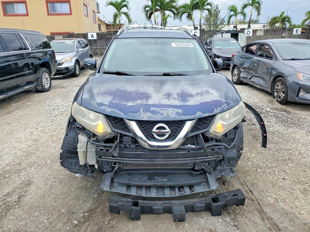 2015 Nissan Rogue Gray vin: 5N1AT2MT0FC755910