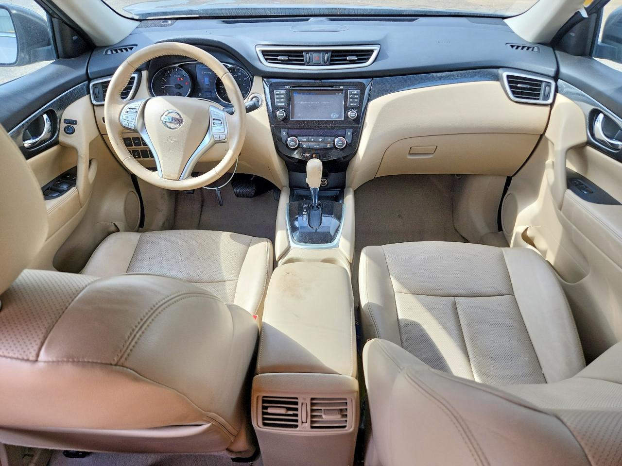 2015 Nissan Rogue Sl Gray vin: 5N1AT2MT0FC768138
