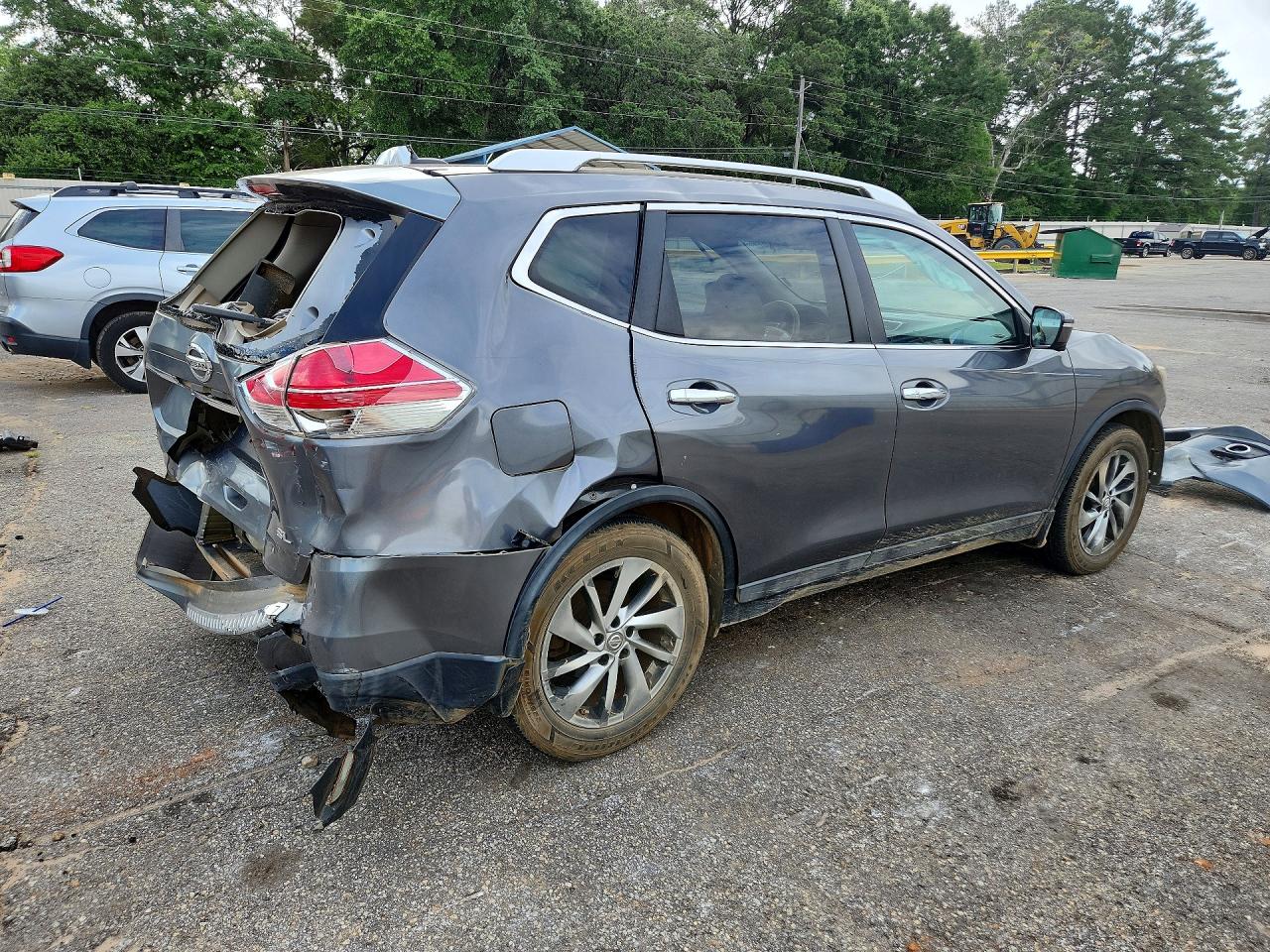 2015 Nissan Rogue Sl Gray vin: 5N1AT2MT0FC768138