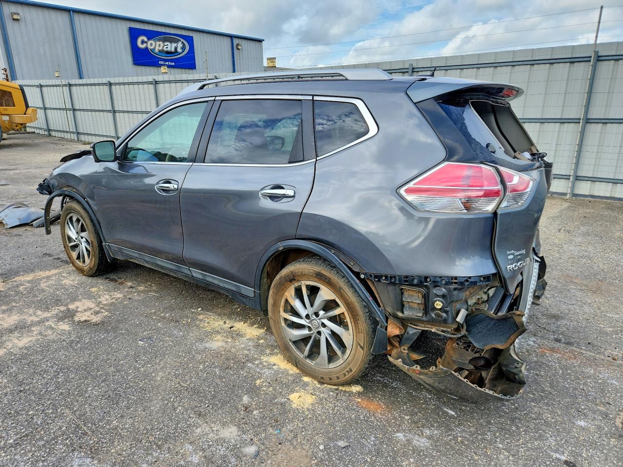 2015 Nissan Rogue Sl Gray vin: 5N1AT2MT0FC768138