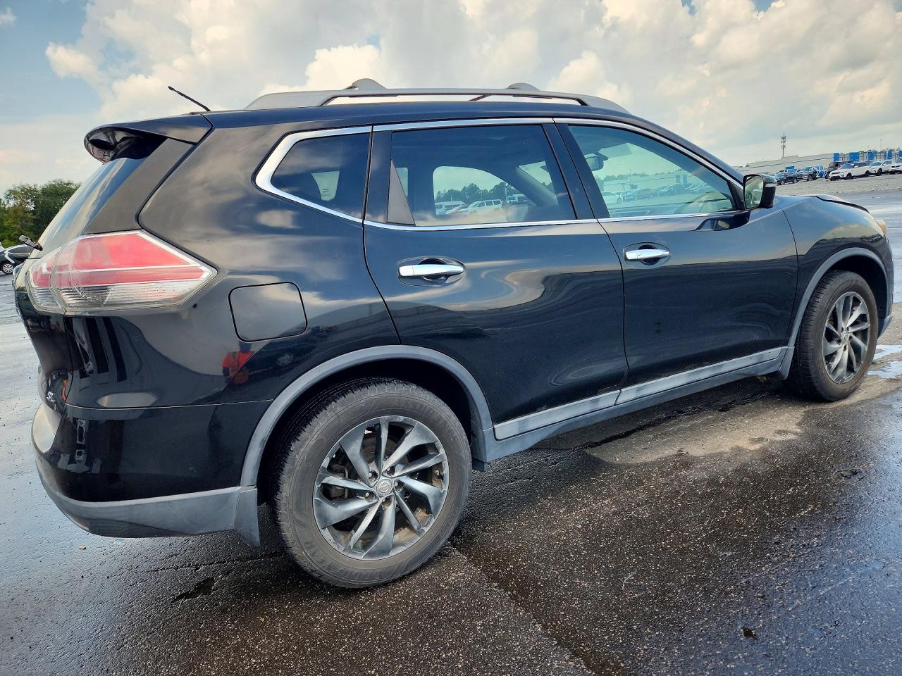 2015 Nissan Rogue Sl Black vin: 5N1AT2MT0FC779480