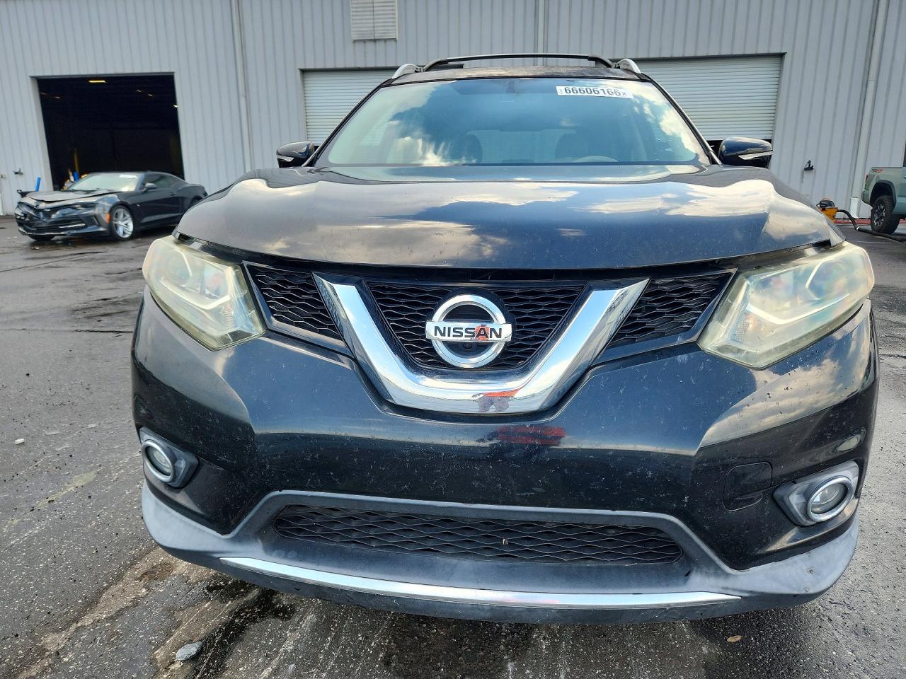 2015 Nissan Rogue Sl Black vin: 5N1AT2MT0FC779480