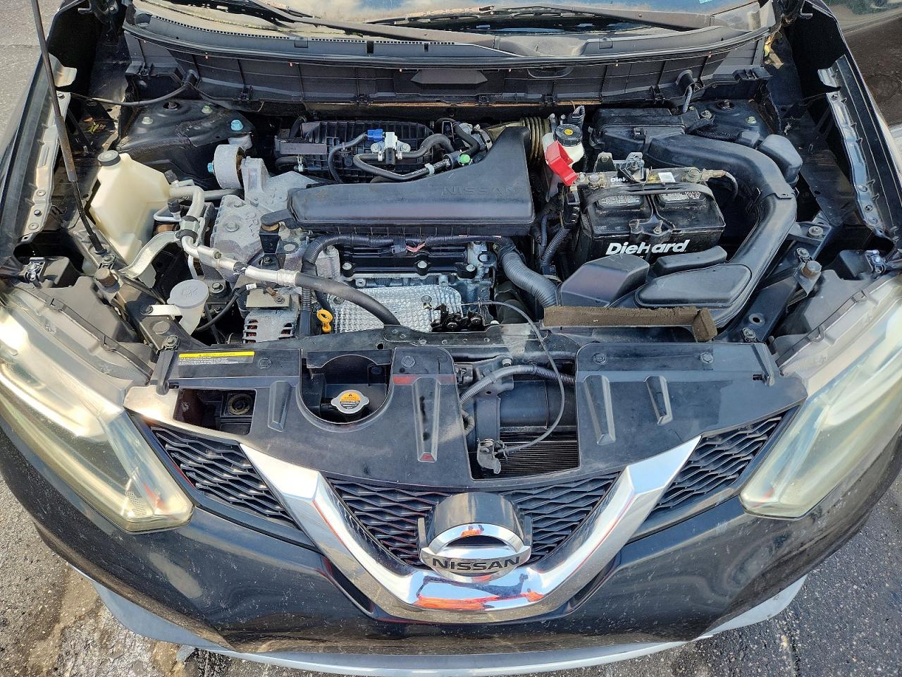 2015 Nissan Rogue Sl Black vin: 5N1AT2MT0FC779480