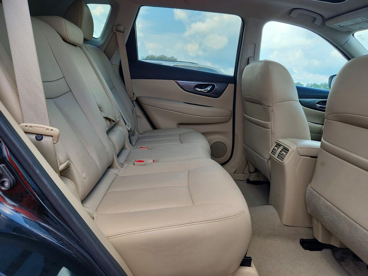 2015 Nissan Rogue Sl Black vin: 5N1AT2MT0FC779480