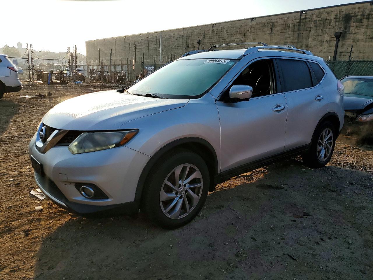 2015 Nissan Rogue Sl Silver vin: 5N1AT2MT0FC821260