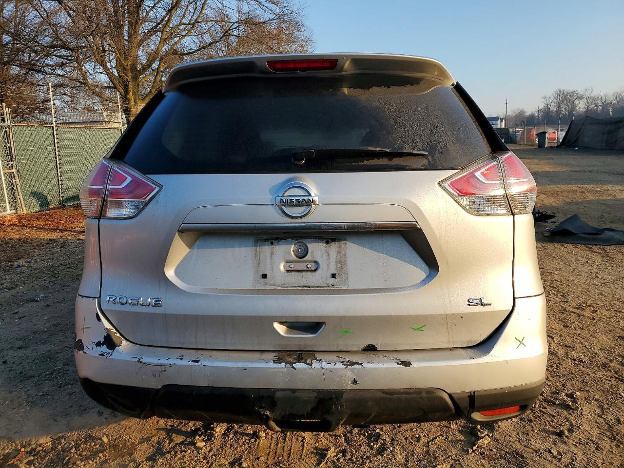 2015 Nissan Rogue Sl Silver vin: 5N1AT2MT0FC821260