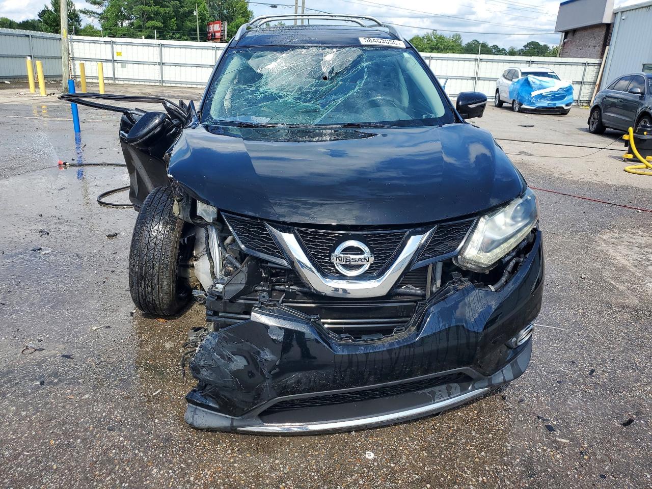 2015 Nissan Rogue Sl Black vin: 5N1AT2MT0FC873214