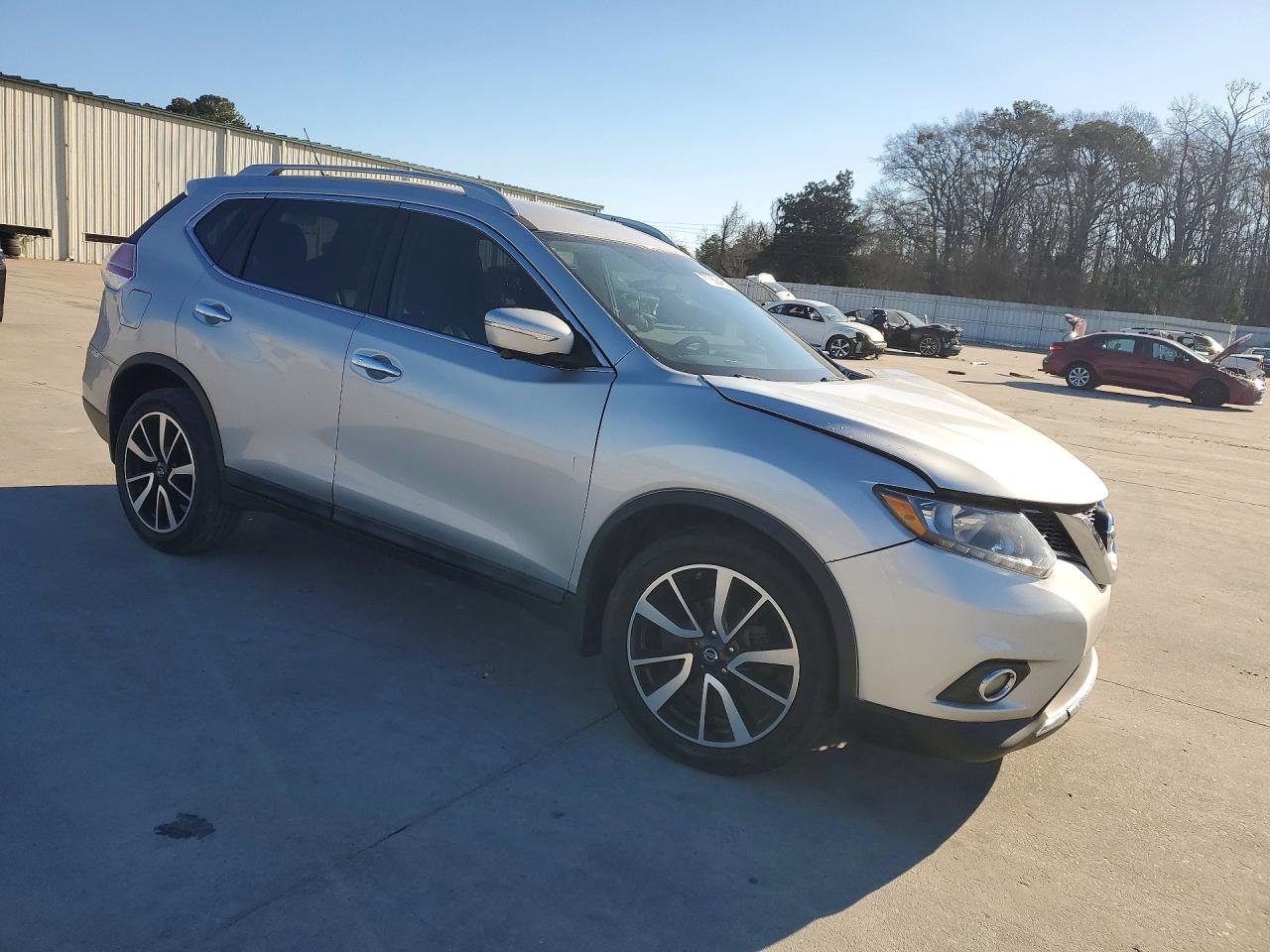 2015 Nissan Rogue Sl Silver vin: 5N1AT2MT0FC892880