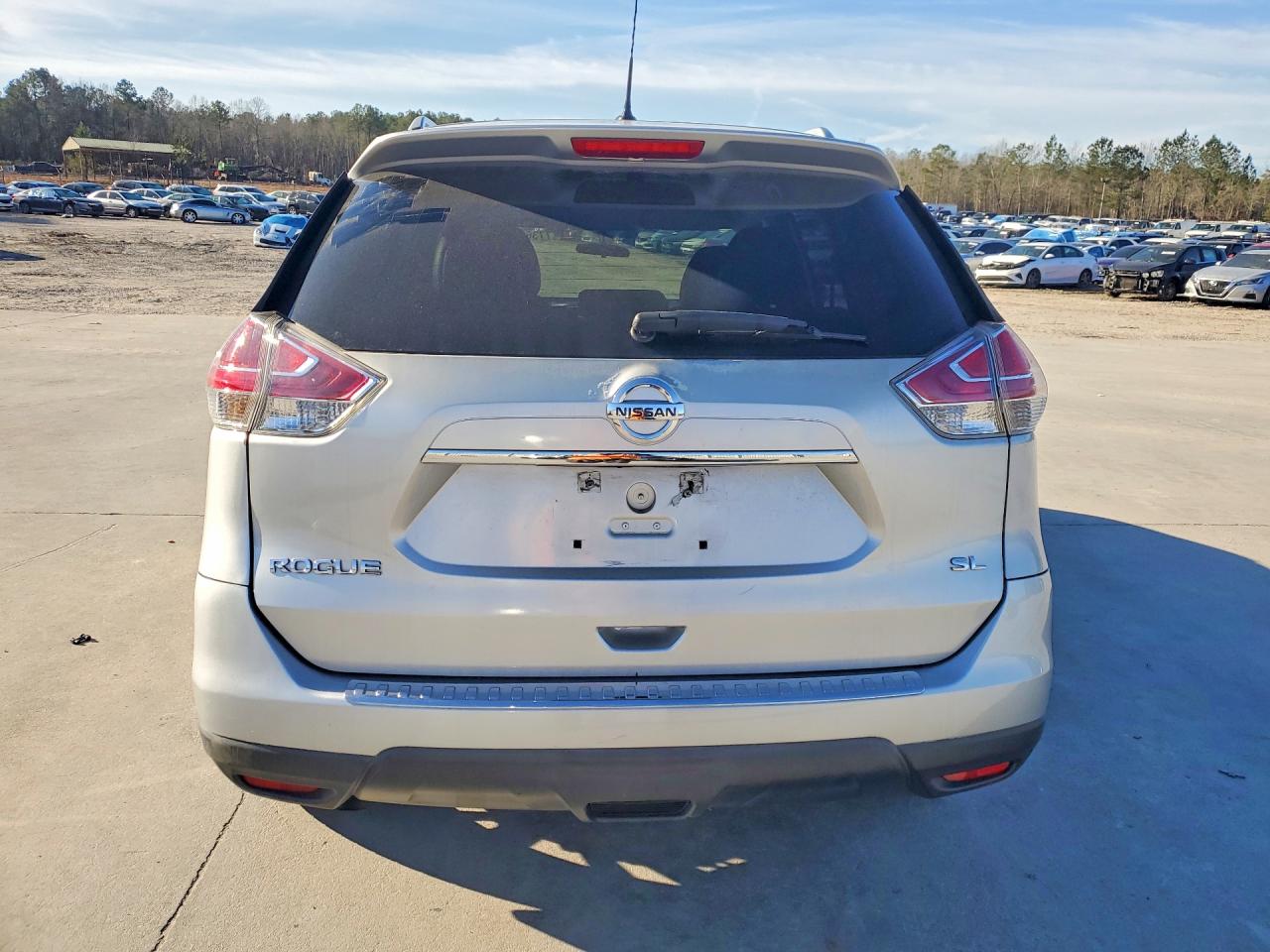 2015 Nissan Rogue Sl Silver vin: 5N1AT2MT0FC892880