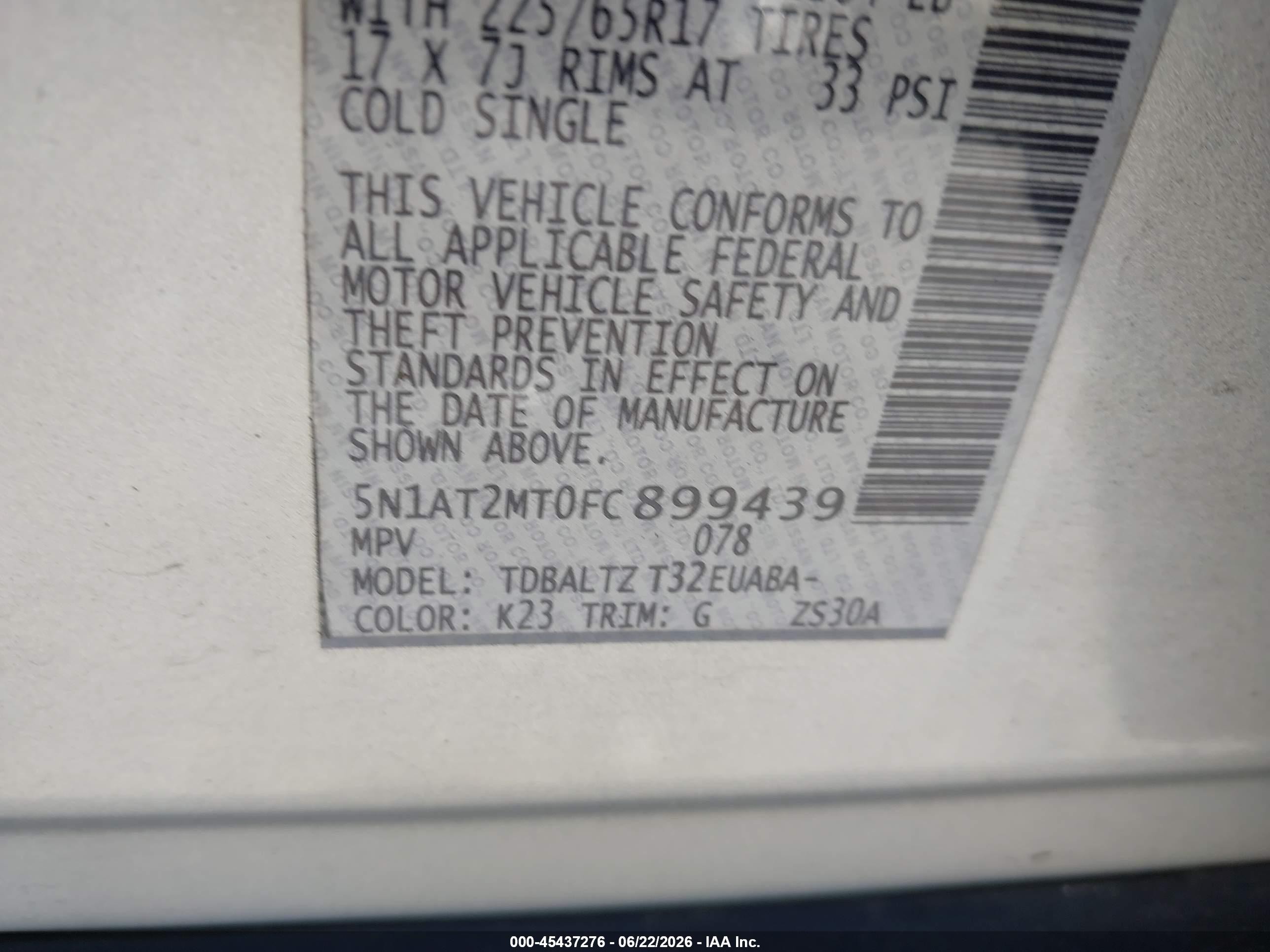 2015 Nissan Rogue Sv Серебряный vin: 5N1AT2MT0FC899439