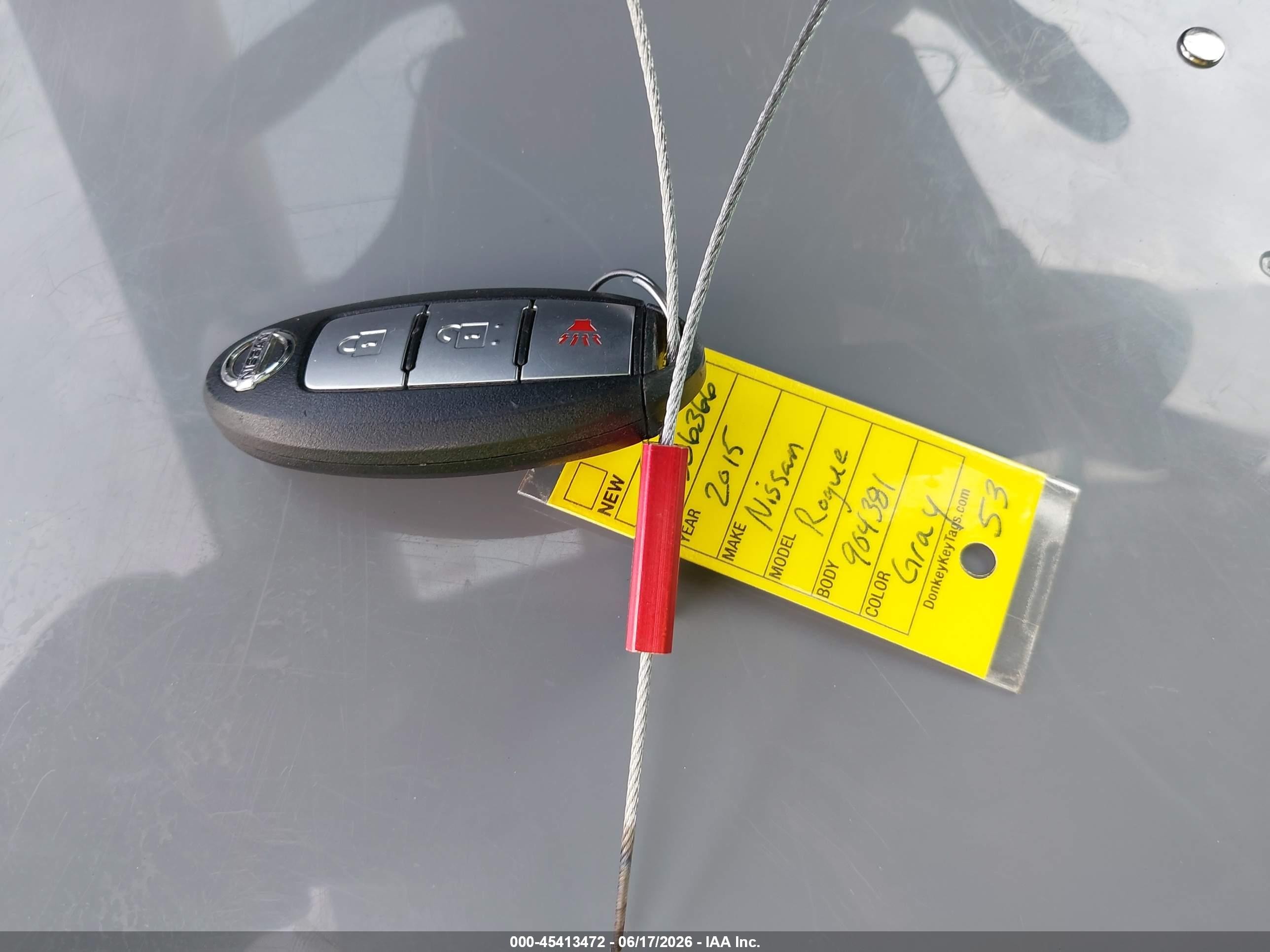 2015 Nissan Rogue Sv Gray vin: 5N1AT2MT0FC904381