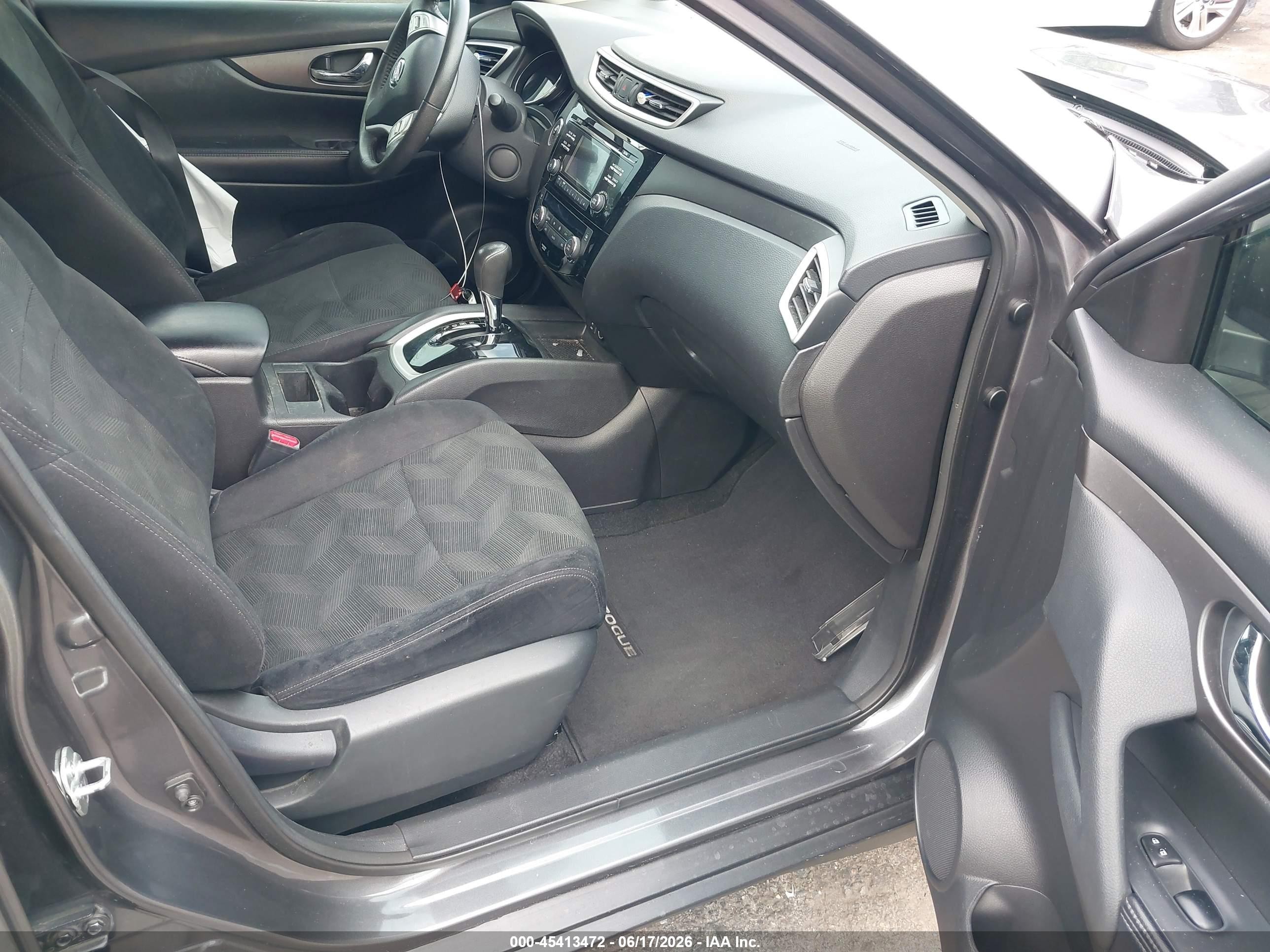 2015 Nissan Rogue Sv Gray vin: 5N1AT2MT0FC904381