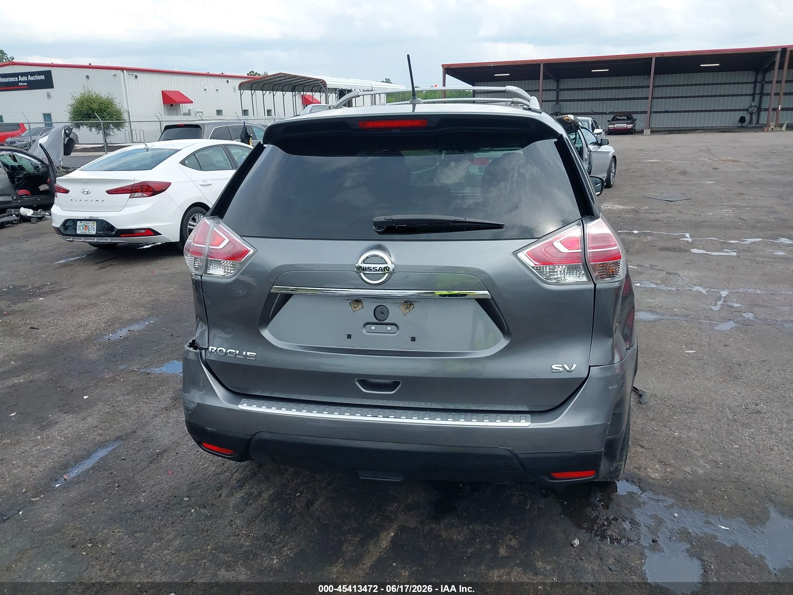 2015 Nissan Rogue Sv Gray vin: 5N1AT2MT0FC904381