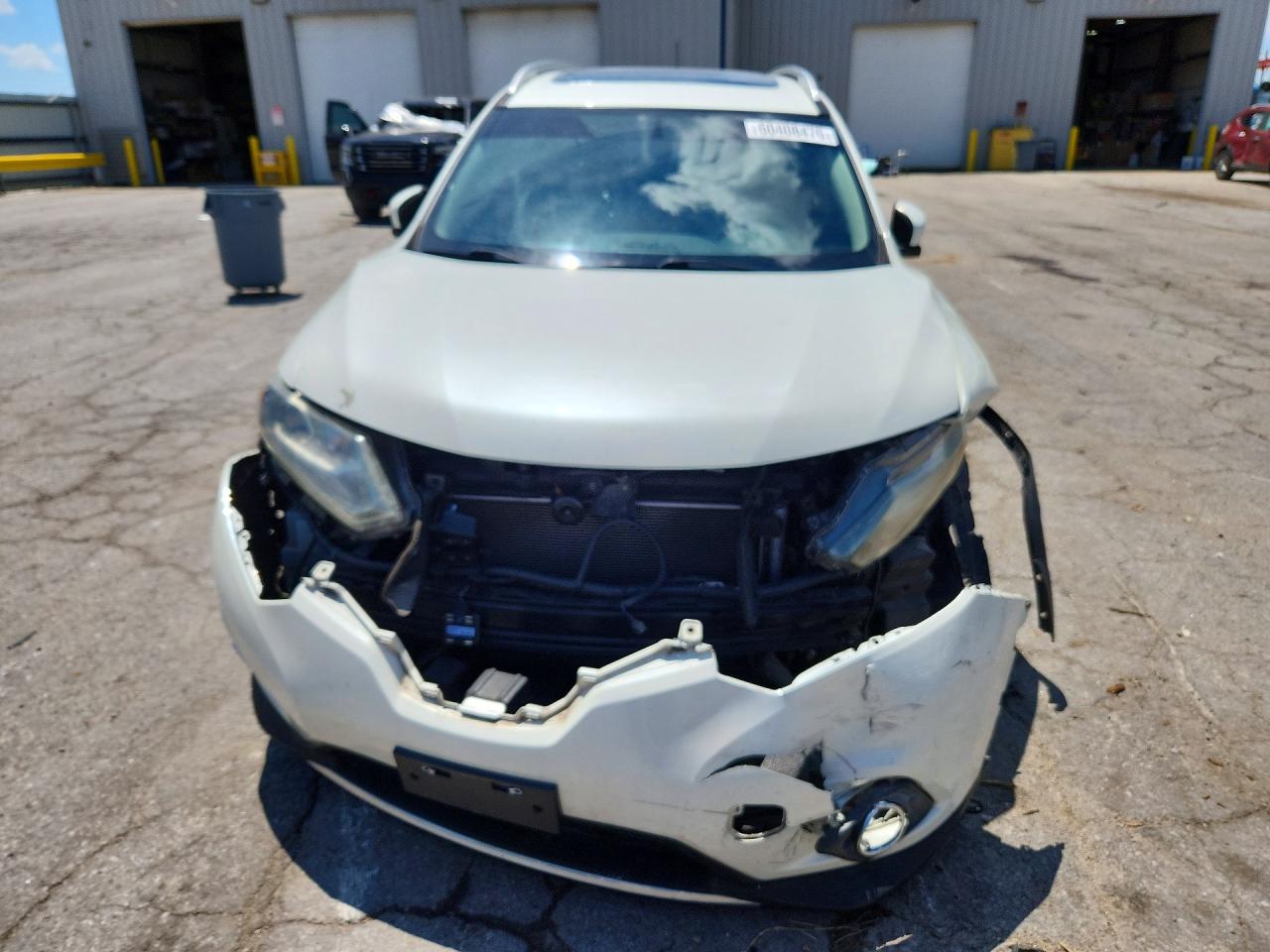 2015 Nissan Rogue Sl White vin: 5N1AT2MT0FC909984