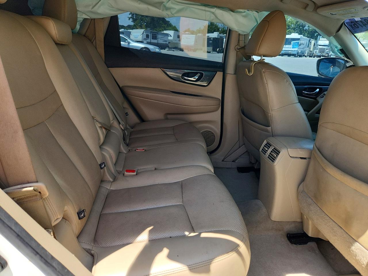 2015 Nissan Rogue Sl White vin: 5N1AT2MT0FC909984
