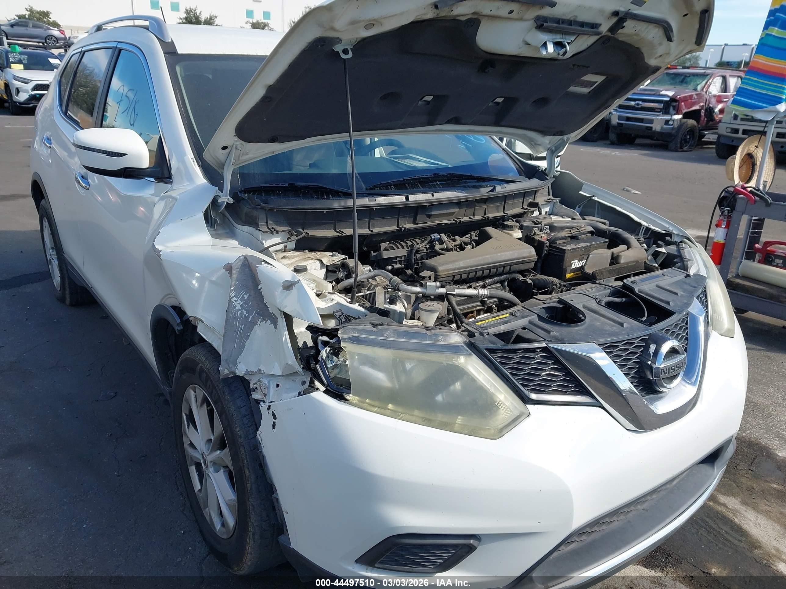2016 Nissan Rogue Sv White vin: 5N1AT2MT0GC862974