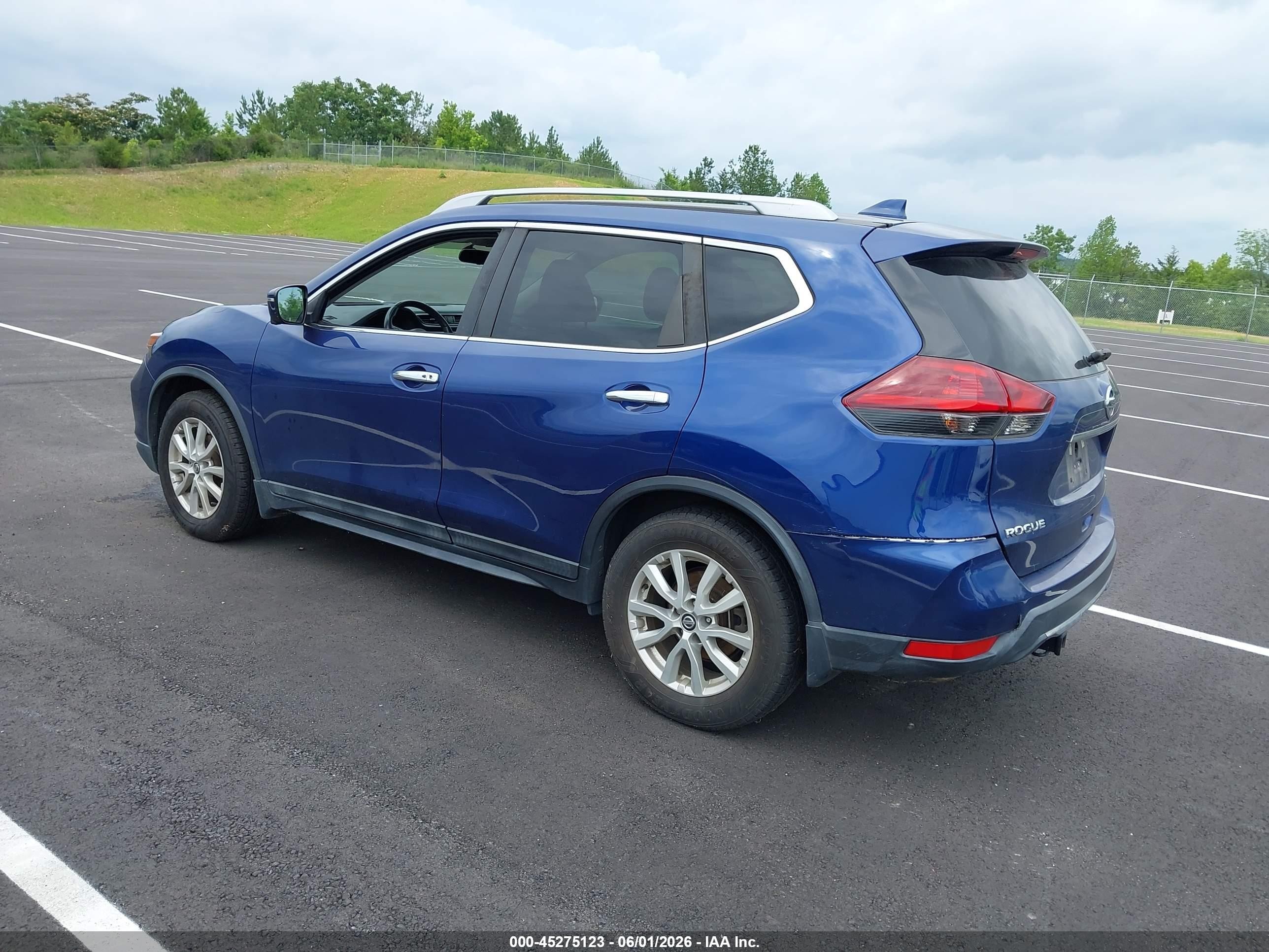 2018 Nissan Rogue Sv Blue vin: 5N1AT2MT0JC730322