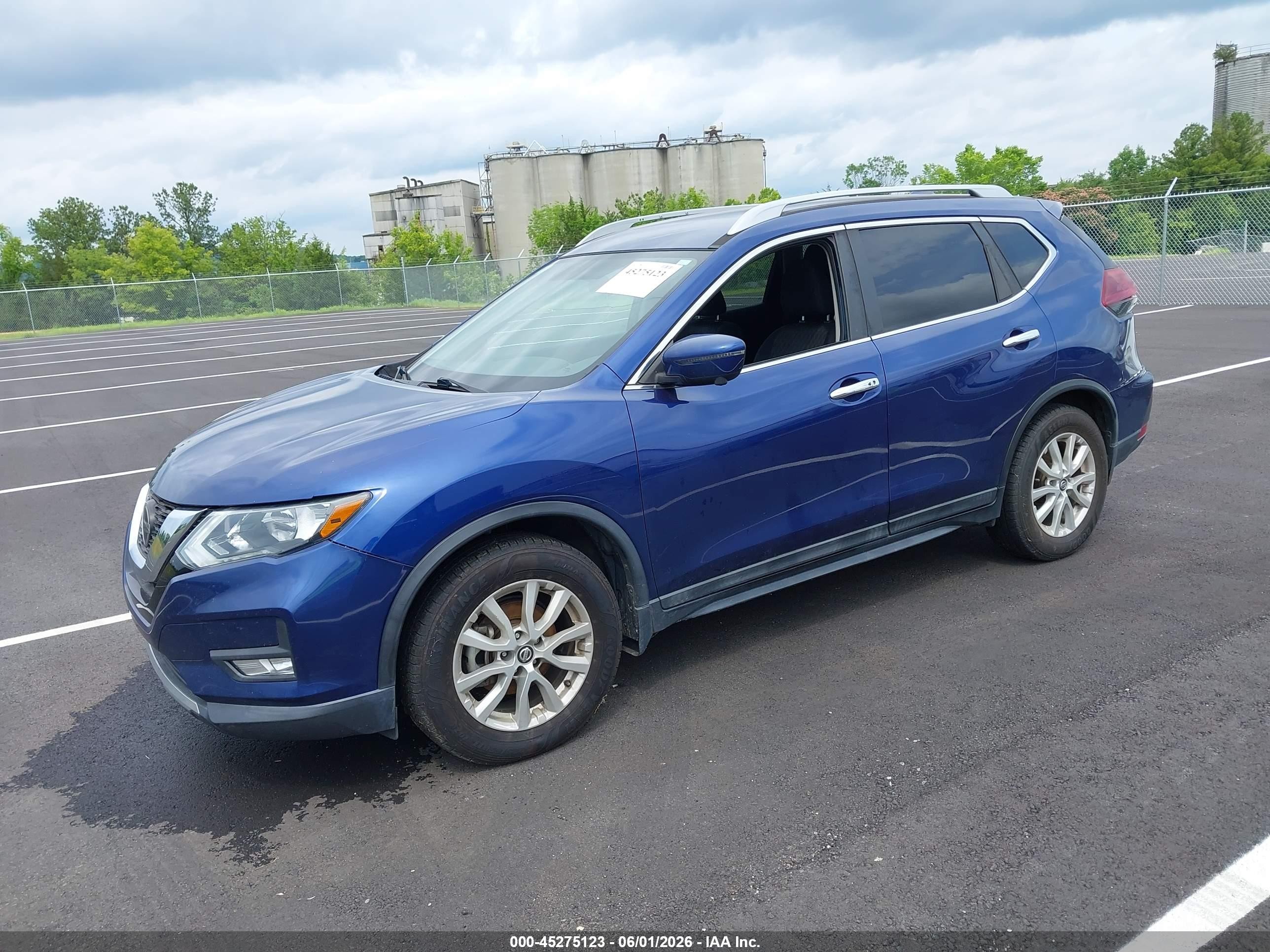 2018 Nissan Rogue Sv Blue vin: 5N1AT2MT0JC730322