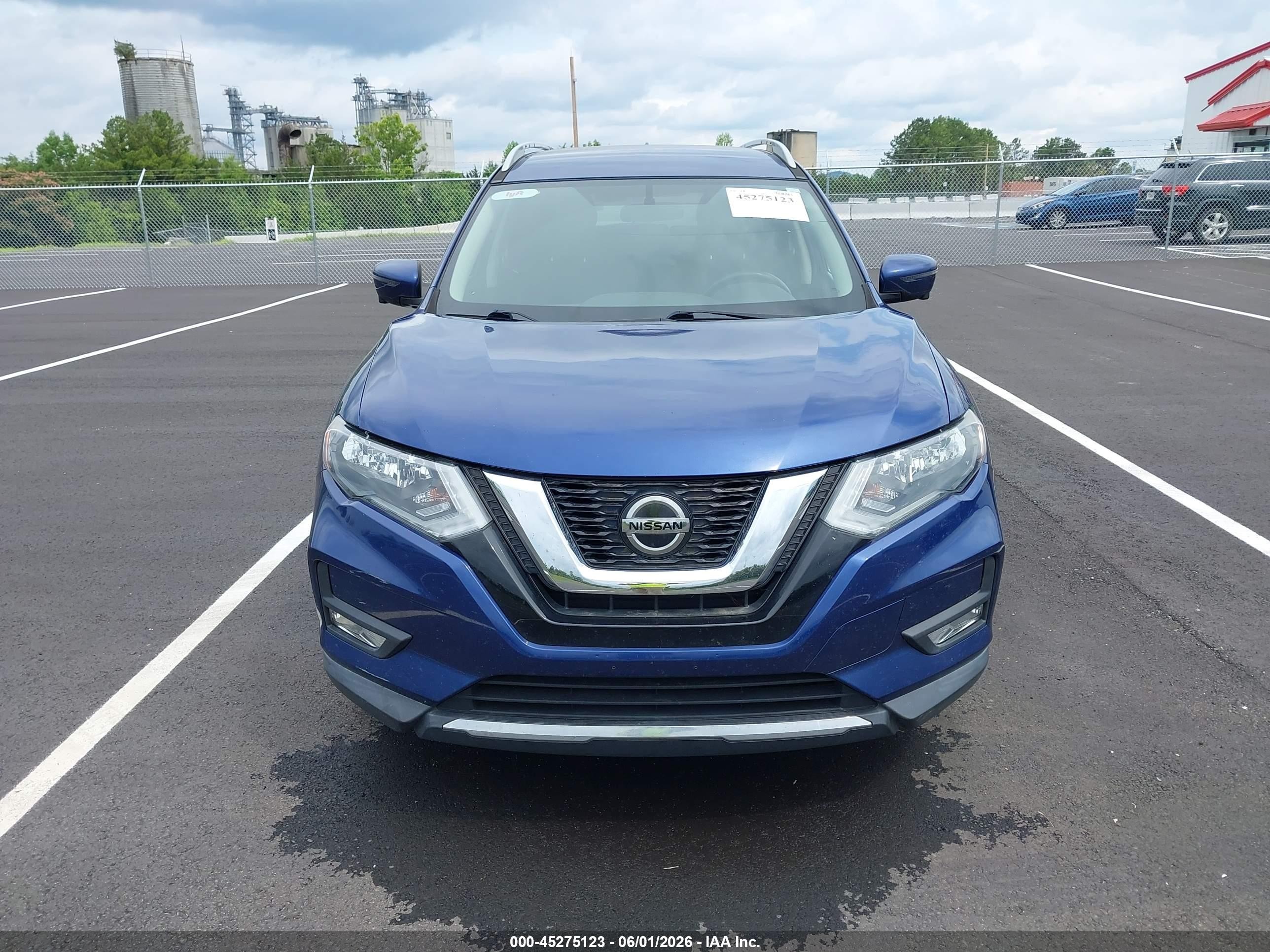 2018 Nissan Rogue Sv Blue vin: 5N1AT2MT0JC730322
