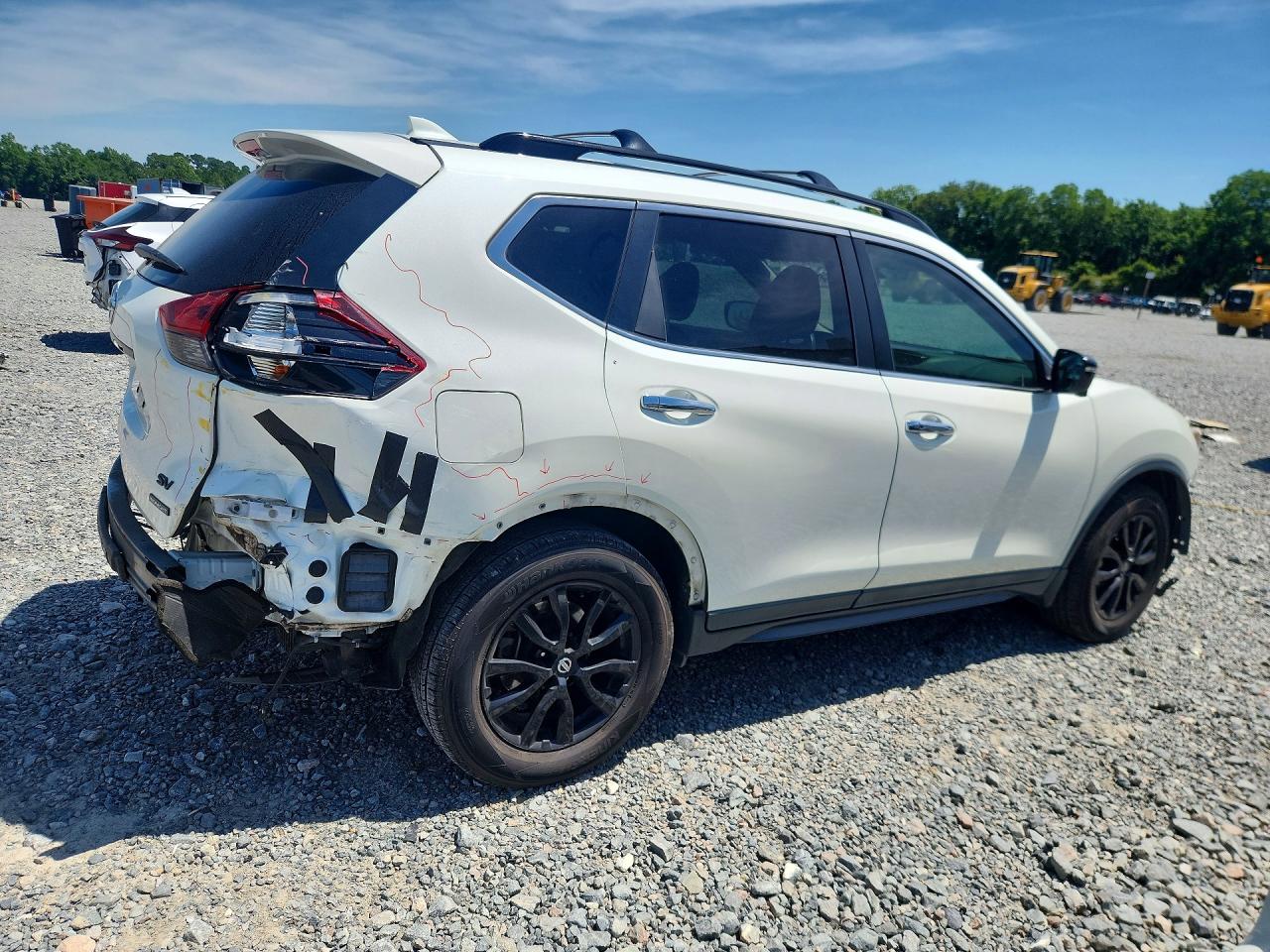 2018 Nissan Rogue Sv White vin: 5N1AT2MT0JC749694