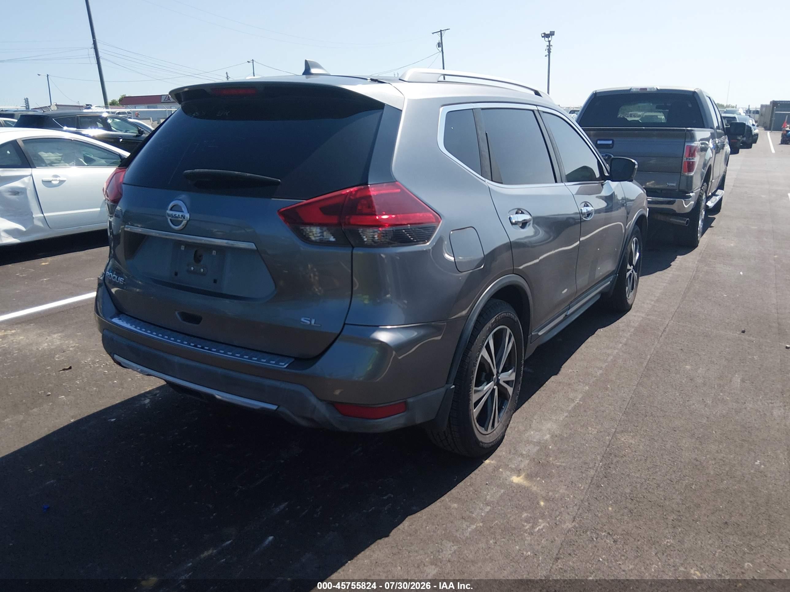 2018 Nissan Rogue Sl Gray vin: 5N1AT2MT0JC773171