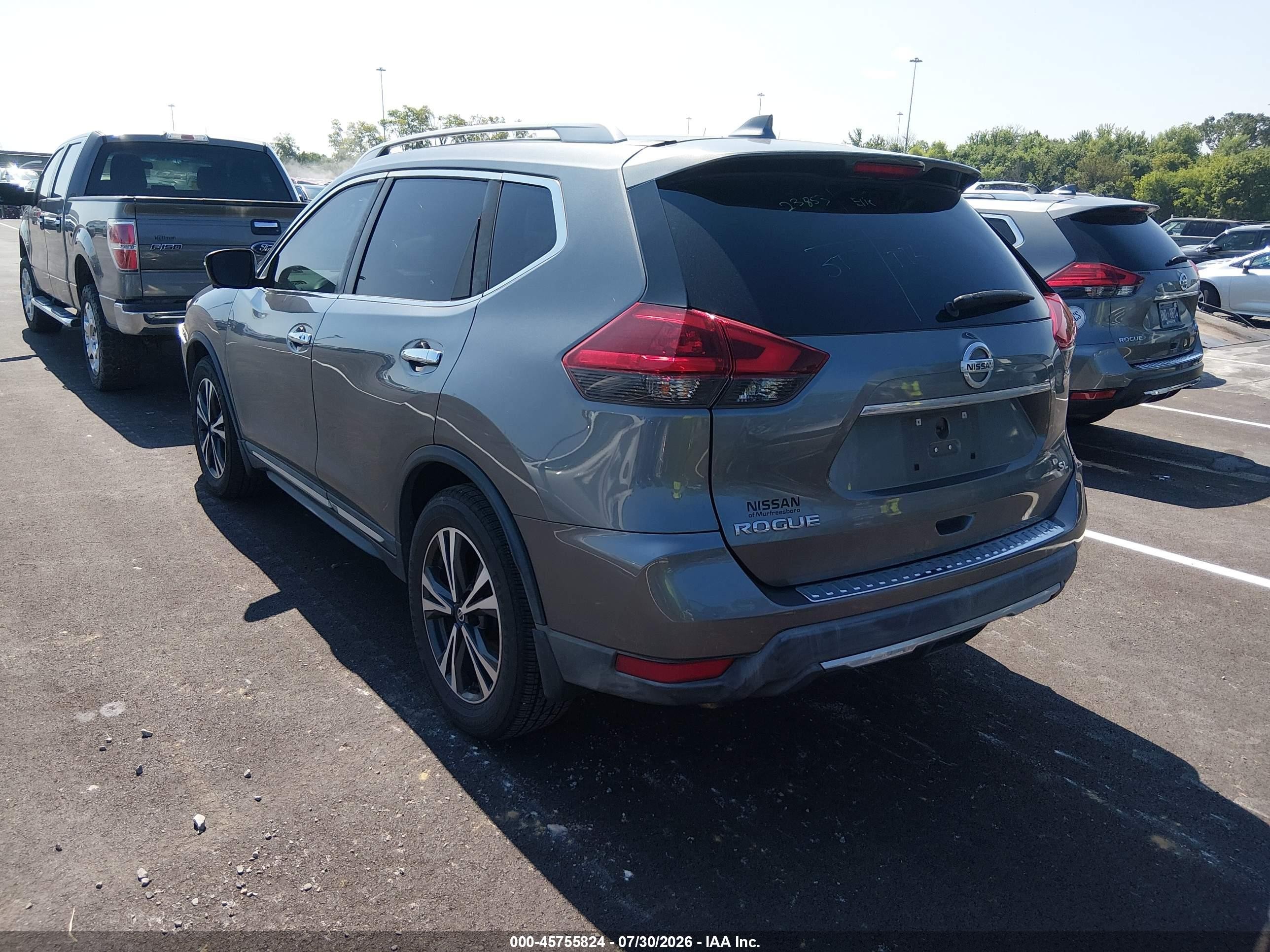 2018 Nissan Rogue Sl Gray vin: 5N1AT2MT0JC773171