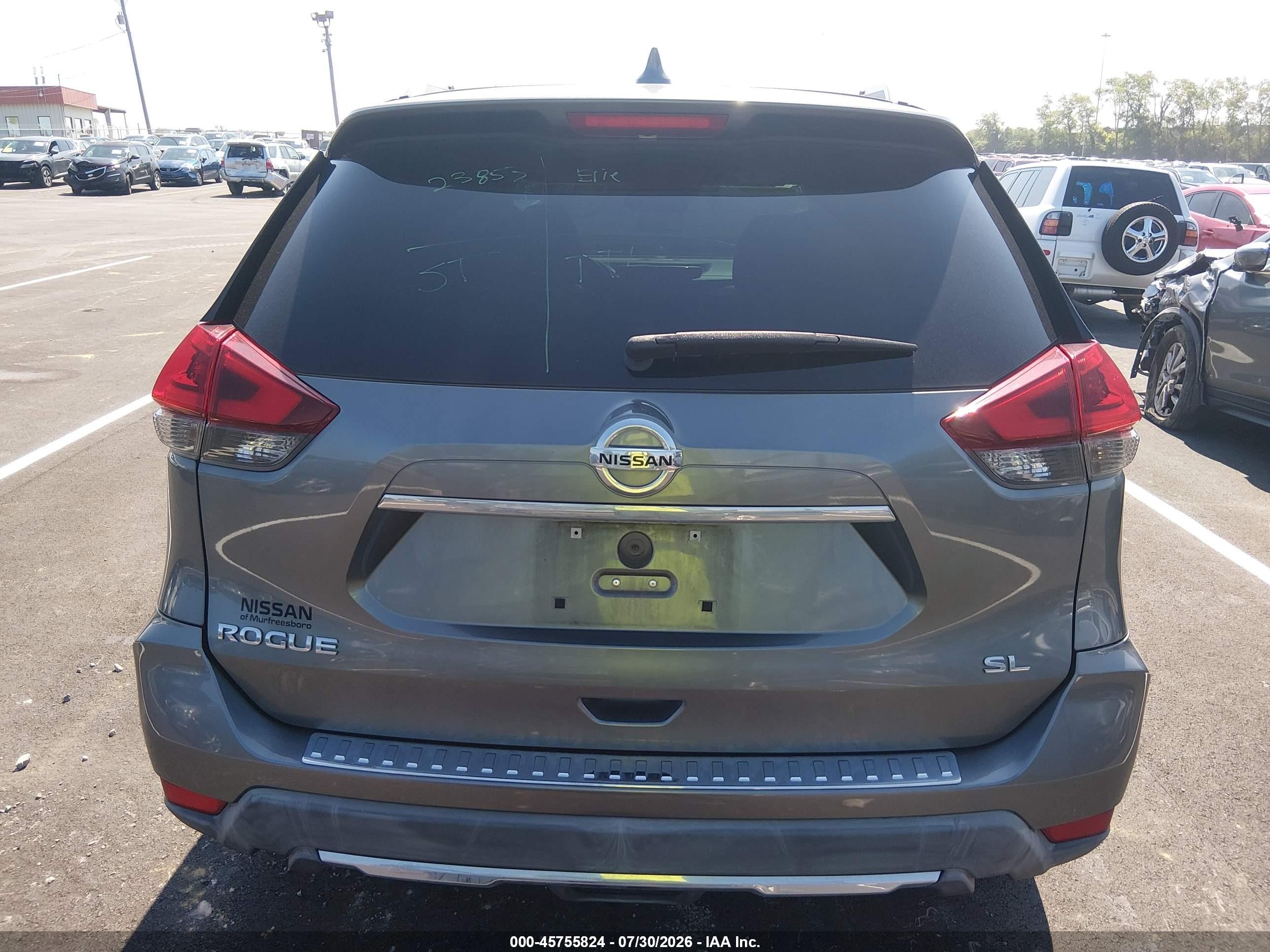 2018 Nissan Rogue Sl Gray vin: 5N1AT2MT0JC773171