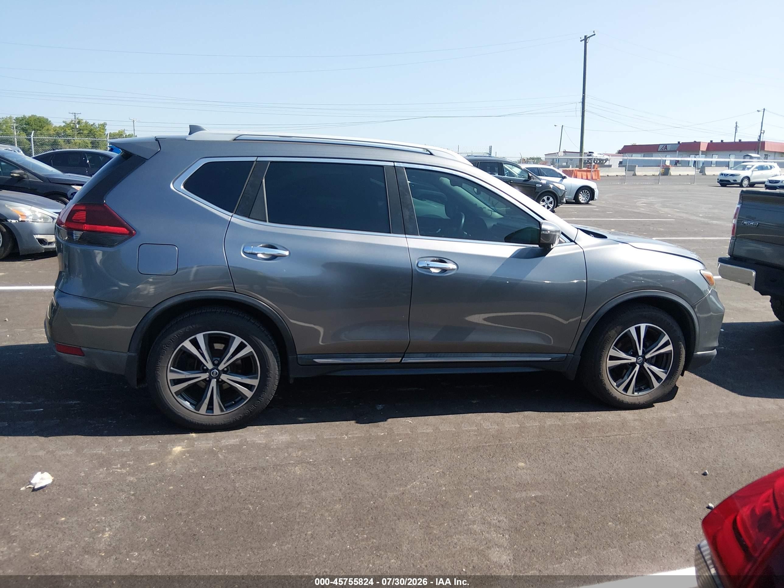 2018 Nissan Rogue Sl Gray vin: 5N1AT2MT0JC773171