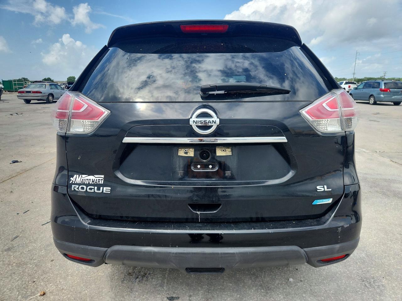 2014 Nissan Rogue Sl Black vin: 5N1AT2MT1EC751122
