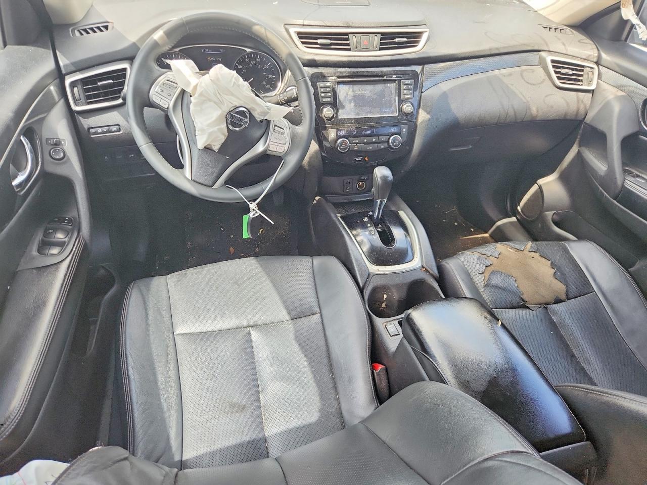 2014 Nissan Rogue Sl Black vin: 5N1AT2MT1EC751122