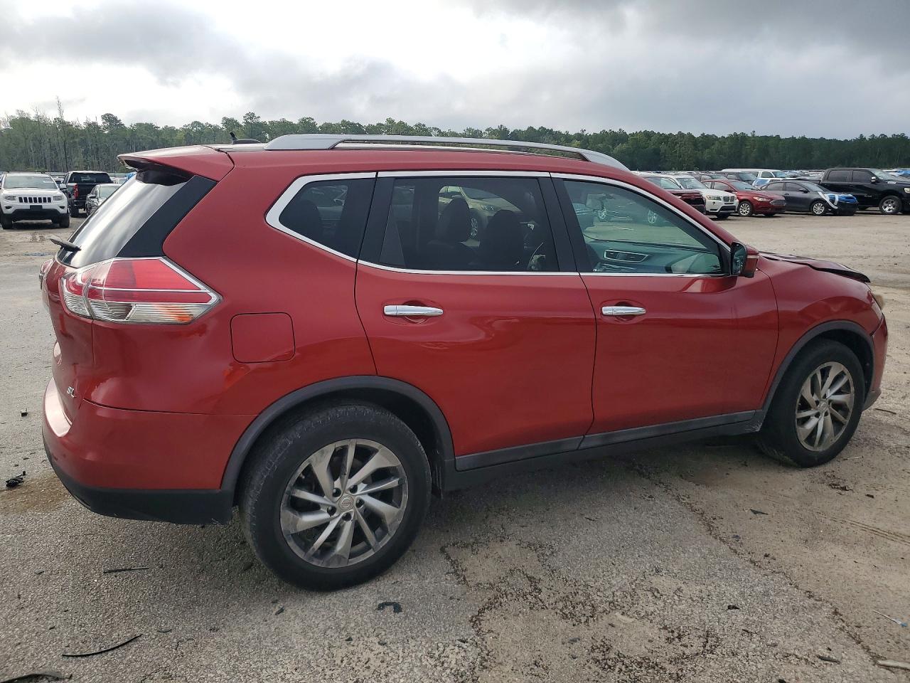 2014 Nissan Rogue Sl Красный vin: 5N1AT2MT1EC752500