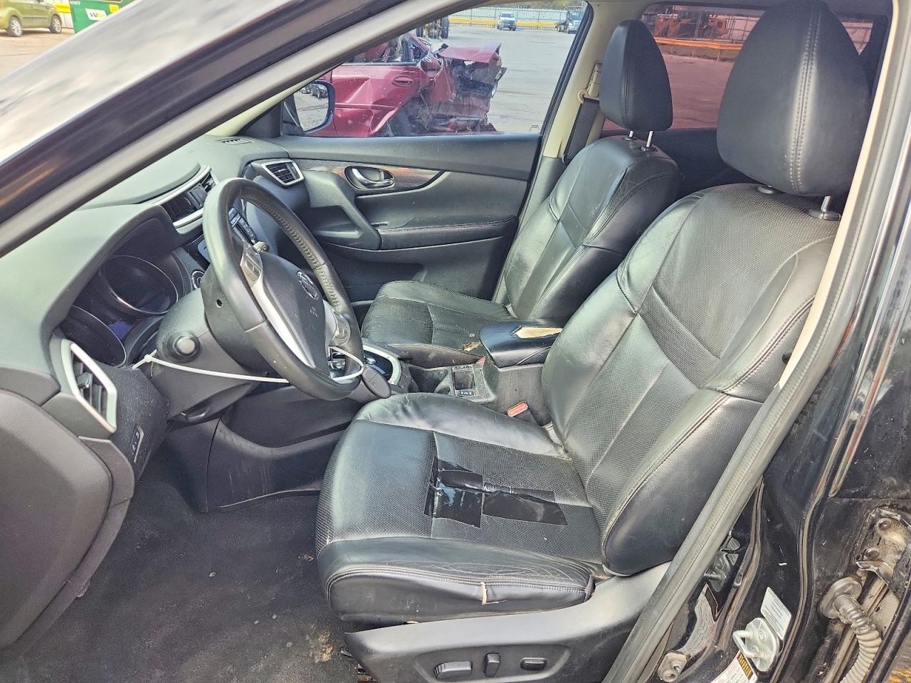 2014 Nissan Rogue Sl Black vin: 5N1AT2MT1EC755297