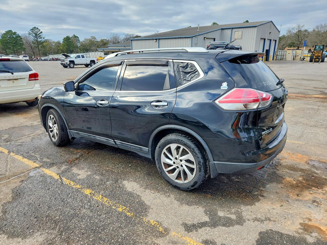2014 Nissan Rogue Sl Black vin: 5N1AT2MT1EC755297