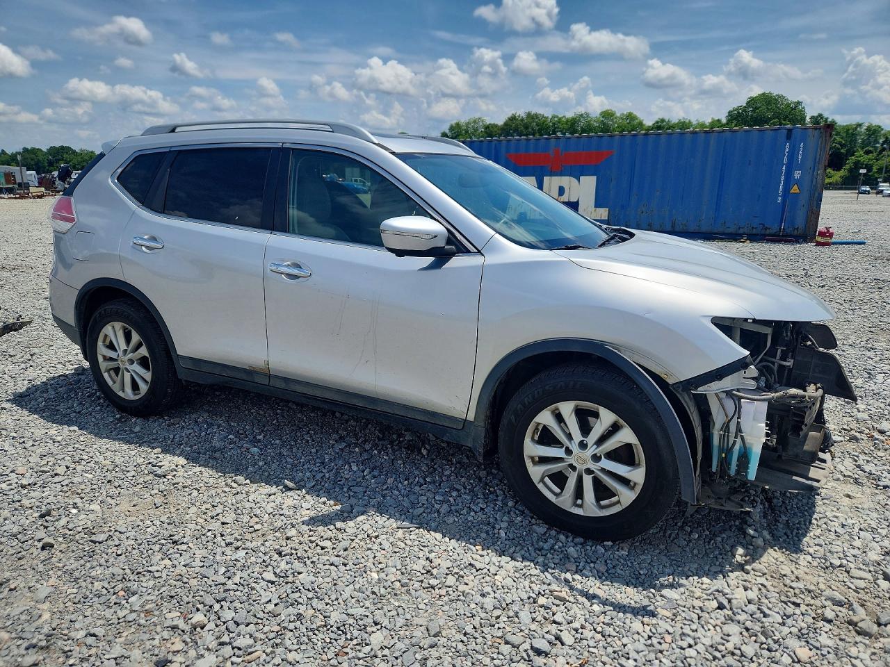 2014 Nissan Rogue Sv Silver vin: 5N1AT2MT1EC768499