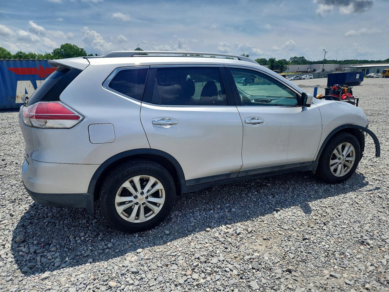 2014 Nissan Rogue Sv Silver vin: 5N1AT2MT1EC768499
