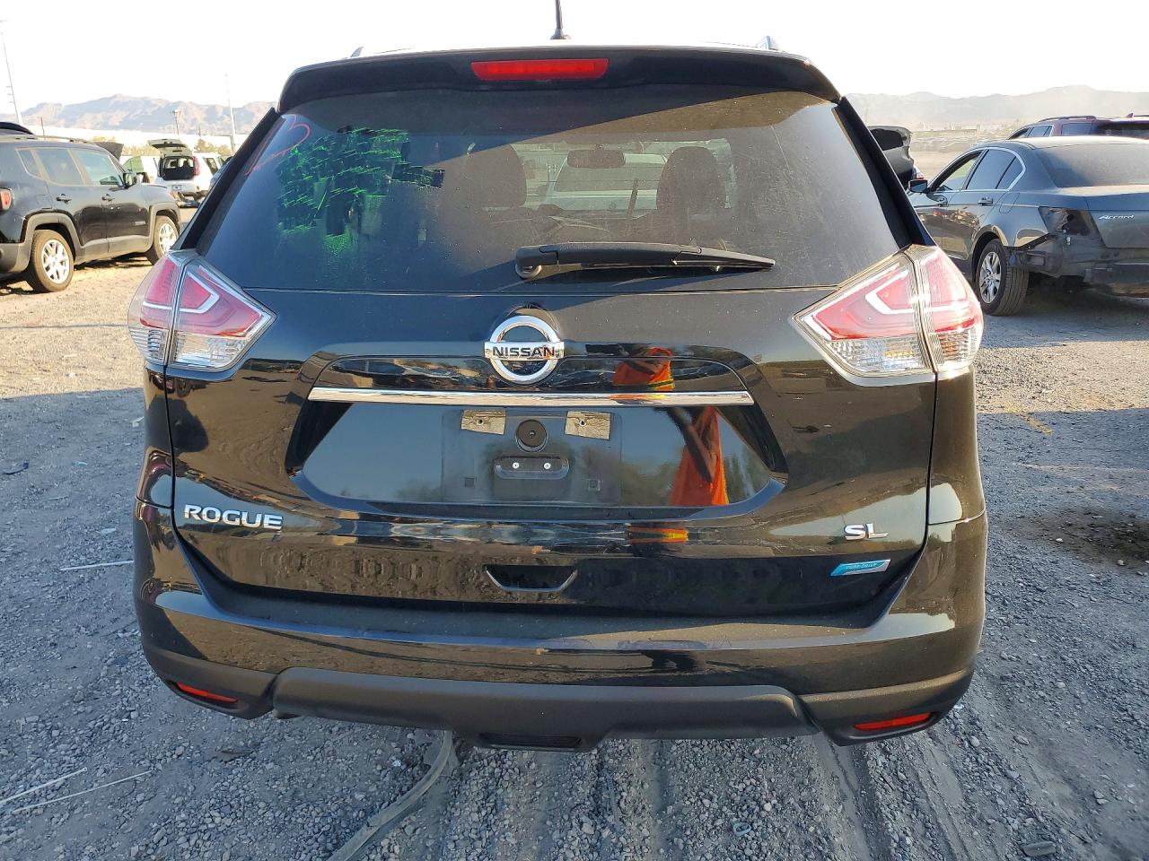 2014 Nissan Rogue Sl Black vin: 5N1AT2MT1EC781270