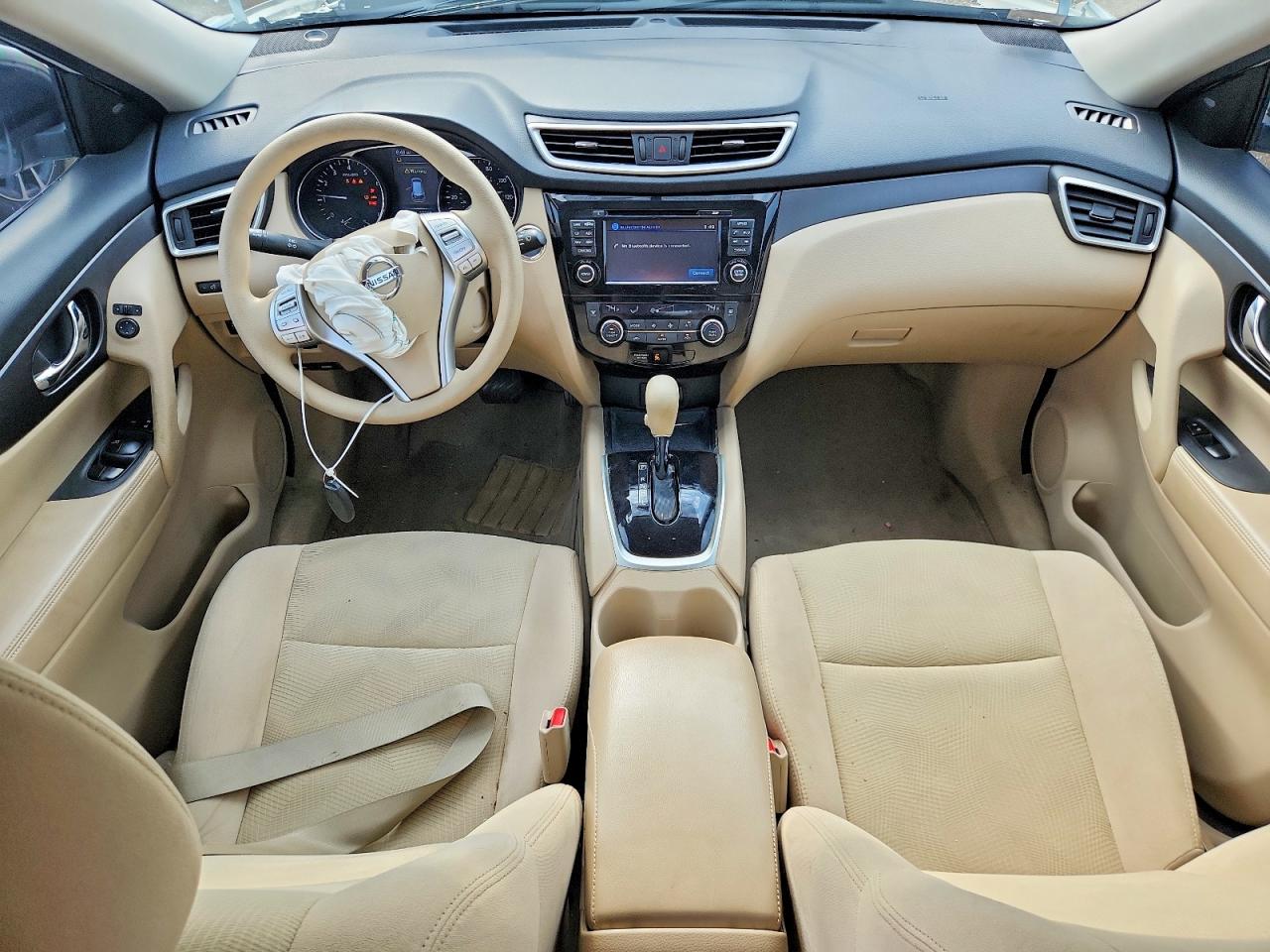 2014 Nissan Rogue S Белый vin: 5N1AT2MT1EC784508